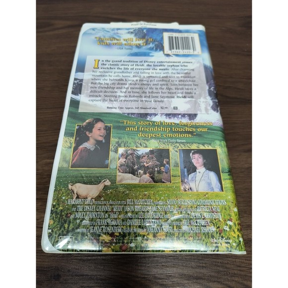 Heidi (VHS, 1994 Clam Shell ) Jason Robards - Picture 2 of 3